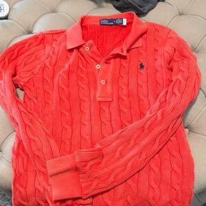 Polo by Ralph Lauren Women’s Coral Cable Knit Polo
